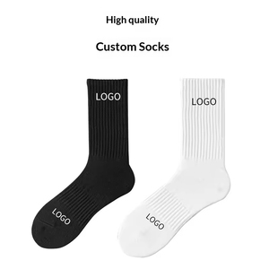 High Quality Manufacturer Custom Cotton Print Crew <b>Socks</b> Custom Embroidery Designer Sports <b>Sock</b> with Custom Sports Logo - Product Image 1