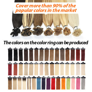 22 pulgadas 25 gramos queratina <span class=keywords><strong>punta</strong></span> plana extensión de Cabello 100% cabello humano Remy recto Invisible cabello vietnamita <span class=keywords><strong>punta</strong></span> plana - Product Image 3