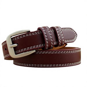 Cinturón de Cuero de Vaca Buffalo para Hombre, Hebilla de Acero, Diseño Cuadrado 3D, Impermeable, Ecológico, Alta Resistencia, Uso Rudo - Product Image 2