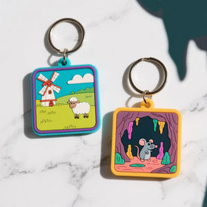 PVCキーチェーンカスタムロゴ3D/2DかわいいPVCキーチェーン文字 - Product Image 1