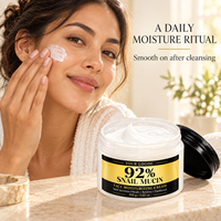 Crème Visage Hydratante Éclaircissante au Rétinol et à la Bave d'Escargot, Marque Privée OEM, pour Peaux Sèches, Raffermissante et Nourrissante Tout-en-un