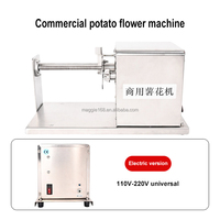 Machine commerciale de croustilles minces de 1mm coupe-saucisse en spirale chips de pomme de terre faisant la machine Machine rotative de croustilles