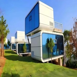ห้องโดยสารแอปเปิ้ลทันสมัยสองชั้นบ้านเล็กๆสำเร็จรูปหรูหราโมดูลาร์บ้านเคลื่อนที่โครงการที่อยู่อาศัย - Product Image 1