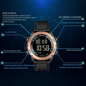 OEM Custom Mingrui 8106GH Geschenk Sport Armbanduhr Wasserdichte elektronische langlebige Business-Kalender Digitaluhren für Männer