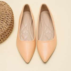 2025 ilkbahar sonbahar yeni stil tek katmanlı kadın kapalı ayak sığ ağız düz tüm maç fransız peri meme günlük iş ayakkabısı - Product Image 2