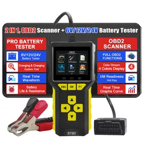 Auto Tool BT80 OBD2/EOBD Diagnostic Tools Automotive Battery Tester for Car Battery Testing