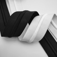Bande élastique en polyester/latex écologique de couleur personnalisée avec cordon pour vêtements et pantalons, ceinture personnalisée