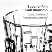 NOUVEAU Verre à boisson minimaliste sans pied ni couvercle en verre transparent épaissi pour whisky, bière, liqueur, verre à boire pour bar, logo personnalisé