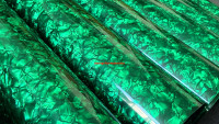 Feuilles de Celluloïd Vert Gris Multicolores en Gros, Épaisseur 0,17-3mm, Taille 1600x700mm, Prédécoupées pour Volant, Tambour, Accordéon