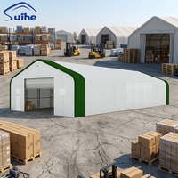 Abri de stockage industriel en PVC à double treillis en acier robuste 50x100