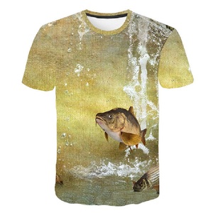 <strong>Fish</strong> Print Sublimation <strong>t</strong> <strong>Shirts</strong> Blank Sublimation <strong>Shirt</strong> Digital Print Design Short Sleeve <strong>Shirt</strong> - Product Image 5
