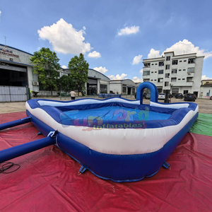 Gran fiesta de verano al aire libre para niños, juegos inflables, piscina de espuma inflable con máquina de burbujas - Product Image 6