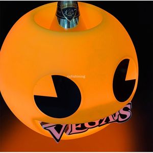 RICHSHINING NUEVO Cubo de Hielo Redondo con Forma de Calabaza y Luz LED para Botellas de Champán, Decoración para Fiestas de Cumpleaños de Jefes y Empresarios - Product Image 3