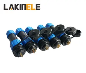 Industrial Plastic Electrical Plug Ip68 Waterproof Cable Connector