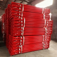 Puntal de Acero Ajustable UK 1800-3000 48/40 para Encofrado de Construcción, Galvanizado y Pintado, Puntal de Apuntalamiento de Acero para Andamios Modernos
