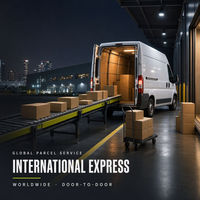 Service de logistique multimodale porte-à-porte, expédition internationale de colis, transport express avec assistance et assurance