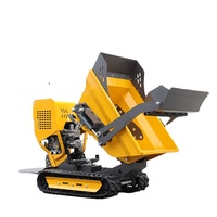 Mini Dumper Track Transporter Self Loading Shovel dengan Kapasitas Bucket 200dm3, Tenaga 6.4HP, Transmisi Hidrolik, dan Daya Tahan Lama