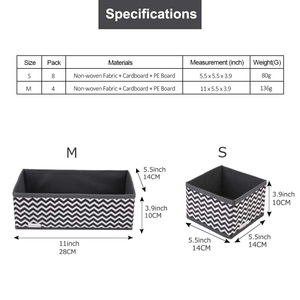 Guangdong Bộ Chia Ngăn Kéo Tủ Quần Áo 8 Ngăn Gấp Được Hộp Sắp Xếp Đựng Đồ Lót - Product Image 4