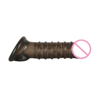 Nouveau sex toy vibrant pour l'agrandissement du pénis et le retard de l'éjaculation, agrandissement et élargissement du préservatif pénien