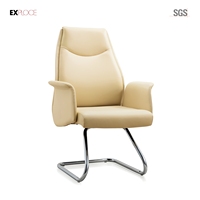 Chaise de bureau ergonomique à dossier haut, siège de patron en cuir véritable, confortable, de haute qualité