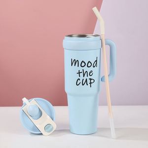 OEM ODM 1000ml 34oz Tumbler with Handle Stainless Steel Insulated Adventure Travel Coffee <b>Mug</b> <b>Large</b> Capacity Water Cup Wholesale - Product Image 4
