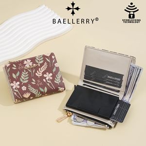 Baelerry Floral PU <b>Wallet</b> Women <b>RFID</b> <b>Blocking</b> Compact Clutch Card Holder Everyday Use - Product Image 3