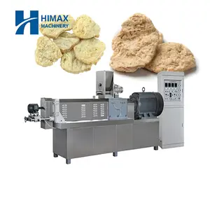 Vegetarian Soya Chunks Extruder Machine Textured Soyabean Chunks Processing Plant