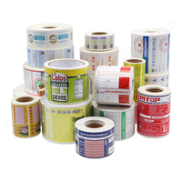 Rouleau d'autocollants personnalisés en PET imperméables et adhésifs pour logos de marque, scellage, emballages professionnels (cosmétiques, alimentaires), étiquettes et bougies artisanales