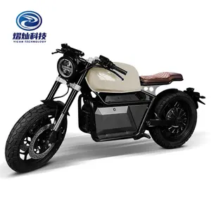 EEC Retro 72V60Ah tek lityum pil yüksek hız 95 km/s 4000w 6000W 8000W Off-Road elektrikli motosikletler için yetişkin