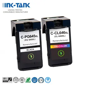 INK-TANK PG 645 CL 646 PG-645 CL-646 PG645 CL646 Remanufactured Ink Cartridge for Canon PIXMA MG2460 MG2560 Printer