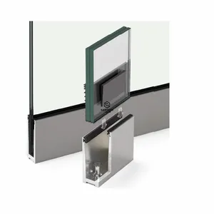 6063 Aluminium profil Basis Schuh deck lineare U-Kanal Balustrade rahmenloses Balkon Glas geländer