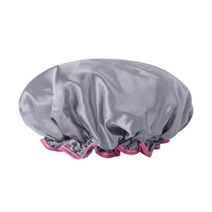 Bonnets de douche Wanmei en satin imperméables à motifs imprimés pour le bain et la douche, usage adulte - Product Image 5