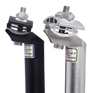 Tige de selle de vélo en alliage d'aluminium 25.4/27.2/30.8/31.6mm 190/300/350mm Durable et universelle pour vélo de montagne, de route et pliable - Product Image 3