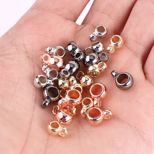 <b>Metal</b> Beads Single Hole Round Three Way Connector Gold Silver Gunmetal Black DIY Jewelry Making <b>Bracelet</b> Pendant Material - Product Image 1