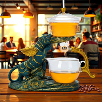 Service à thé en verre borosilicate haute résistance Tiger, pour usage domestique, avec infuseur automatique et tasse à couvercle magnétique