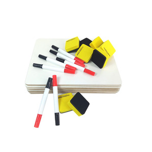Pas de cadre Double face enfants Lapboard 2 pouces feutre gommes et noir effaçable à sec Lapboard tableau blanc - Product Image 3