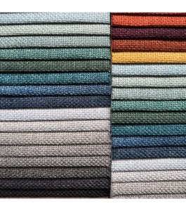 Tela Tejida 100% Poliéster de 340 g/m², Color Sólido, Tipo Lino, Apta para Tapicería de Sofás y Muebles - Product Image 3