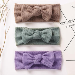 <span class=keywords><strong>Bandeau</strong></span> pour filles en tricot pour nouveau-né et enfant en bas âge cadeau de <span class=keywords><strong>naissance</strong></span> Turban bandeaux élastiques pour enfants accessoires de cheveux pour <span class=keywords><strong>bébé</strong></span> fille - Product Image 1