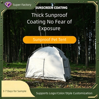 Tente de camping pour animaux de compagnie, quatre saisons, structure en fibre de verre, installation rapide, tente imperméable en Oxford pour le camping en plein air et les voyages