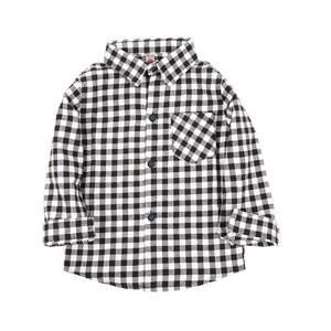 Gris Plaid Bébé Garçons Chemises Vêtements Pour Enfants Classique Tee Shirt Tops Enfants Vêtements Coton Garçon <span class=keywords><strong>Surchemise</strong></span> Fille Blouses - Product Image 2