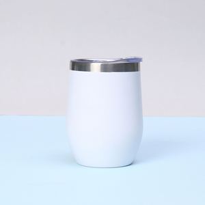 Vasos personalizados al por mayor para bodas, taza de huevo de 12 oz, taza de viaje, vaso térmico, botella térmica, vaso para vino con tapa y pajita - Product Image 5