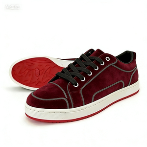 Sneakers da Uomo con <span class=keywords><strong>Borchie</strong></span> e Suola Rossa, <span class=keywords><strong>Scarpe</strong></span> Casual di Lusso Stile Street con Suola Rossa - Product Image 3