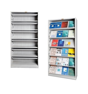 Public library office furniture periodical metal magazine/book racks