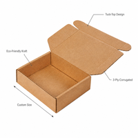 Scatola per Spedizioni in Cartone Ondulato Kraft Personalizzata con Chiusura Automatica Ecologica Vendita all'Ingrosso Diretta dalla Fabbrica OEM ODM