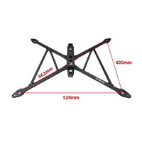 Kit de cadre de drone de course FPV RJX A15 pouces, grande taille, longue autonomie, en fibre de carbone mate 3K sergé de classe X