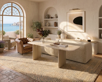 Table console de salon moderne et luxueuse avec plateau en pierre naturelle rose Monet et base en fibre de verre