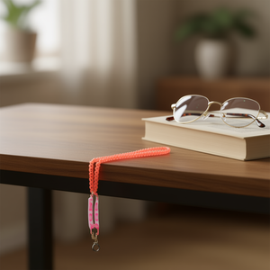 Chaîne de verrouillage en plastique Angelina trois en un, 70 cm, pour étui à lunettes - Product Image 2