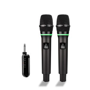 Fifine — microphone karaoké sans fil avec lumière, performance uhf, pour chant, nouvel arrivage - Product Image 1