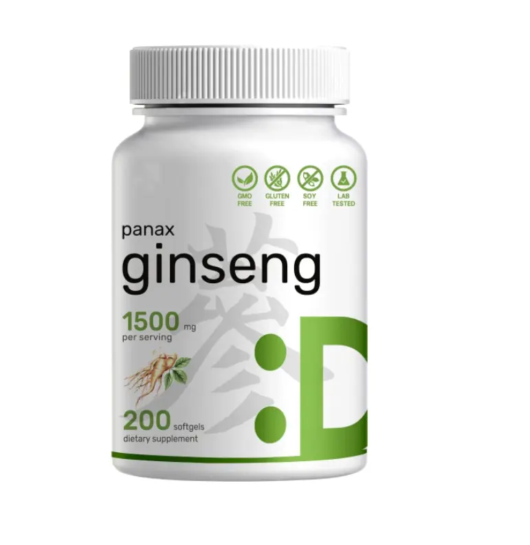 Vitamin Hàn Quốc Đỏ Panax Ginseng chiết xuất từ rễ Capsule tiêu chuẩn hóa để 10% ginsenosides cho Thúc đẩy sức khỏe miễn dịch