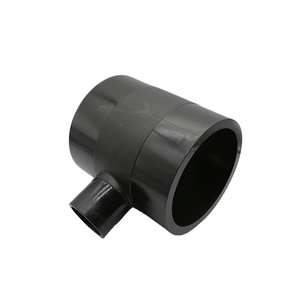 Yixin màu đen polyethylene Butt hàn ống lắp mới <span class=keywords><strong>HDPE</strong></span> vật liệu giảm TEE cho cấp nước - Product Image 3